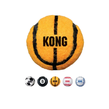 Kongabs2e2 kong sport balls medium 3pk assorted styles